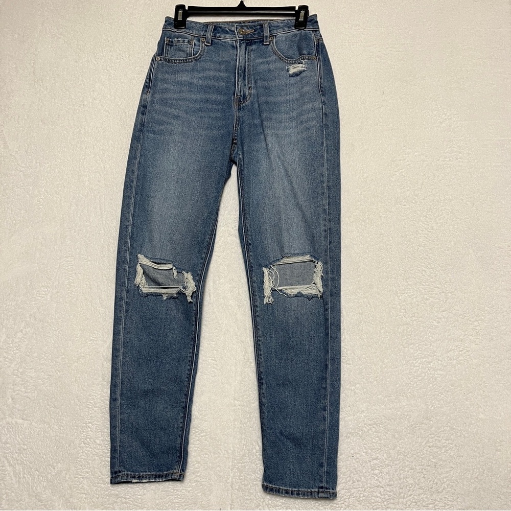 American Eagle Comfort Stretch Waistband Distressed Mom Jeans – Women’s Size 2 R